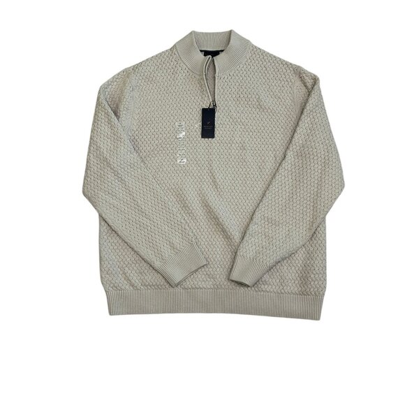 Denver Hayes Mens Academia Chunky Fisherman Knit Sweater Sz 3XL Ivory Heritage - Picture 1 of 6